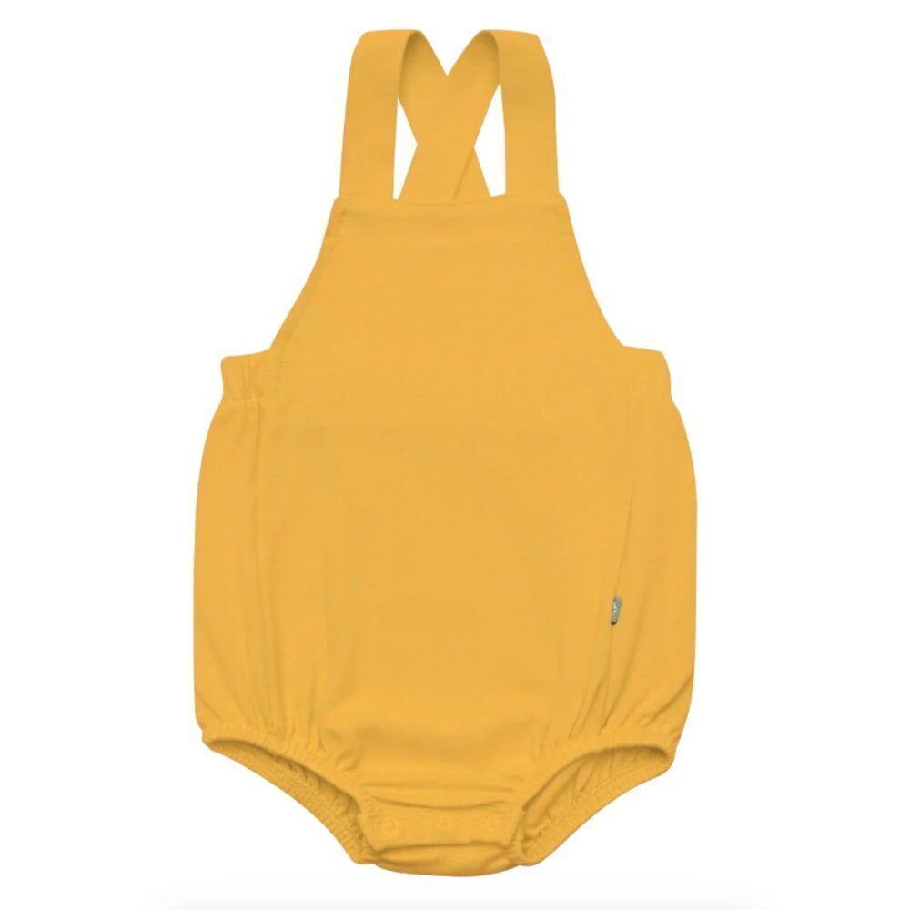 NWT! Kyte Baby Bamboo Jersey Bubble Overall in Marigold